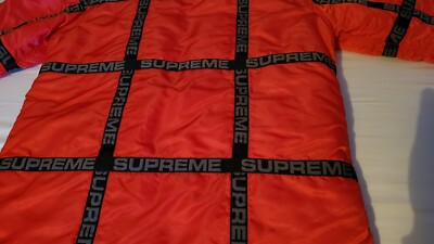 SUPREME Logo Tape N-3B Parka WINTER JACKET - Fall 2018 - Size