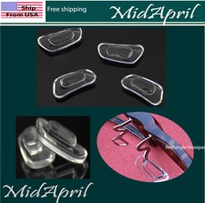 Eyeglass NOSE PADS SILICONE push in clip on US Seller