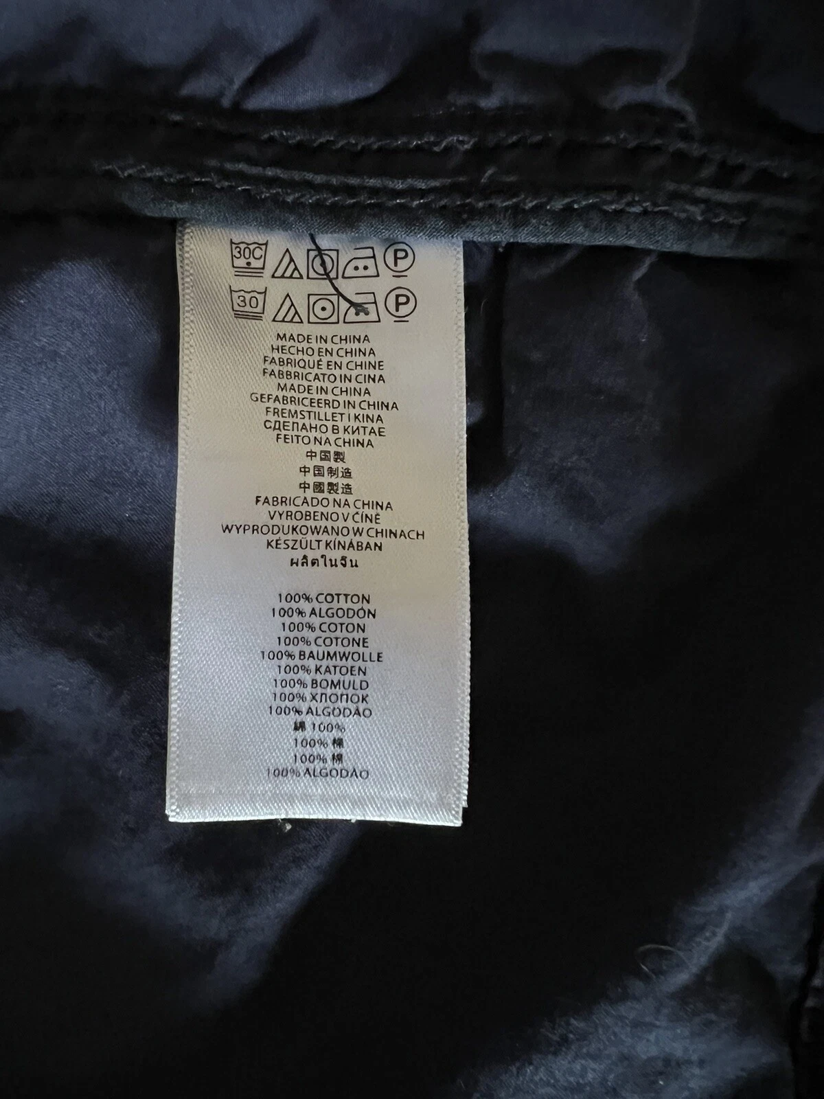 Michael Kors cappotto blu con cappuccio donna taglia media bottoni cerniera