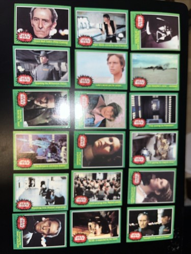 Star Wars Trading Cards 1977 Complete Series 1-4 Stickers SGC 5 Goldenrod Error - Picture 19 of 21
