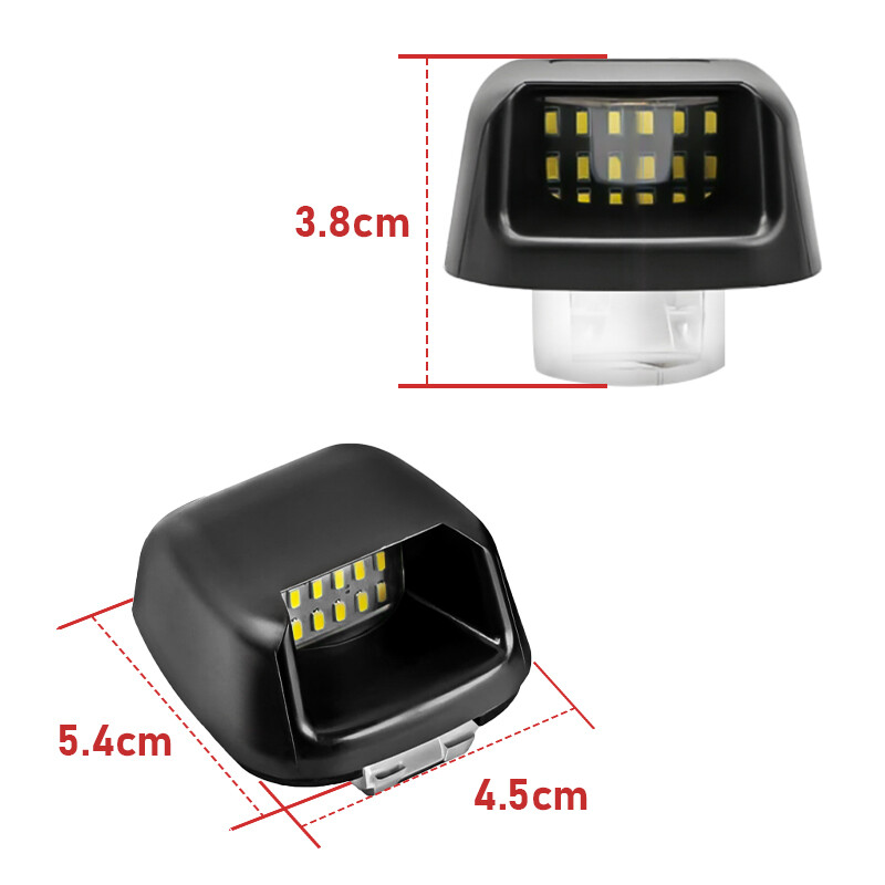 2pcs LED Rear Bumper Number Plate Lights for Nissan Navara D40 26510