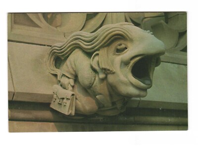 Washington DC Mount Saint Alban Cathedral - A Busy Gargoyle - Unposted Postcard