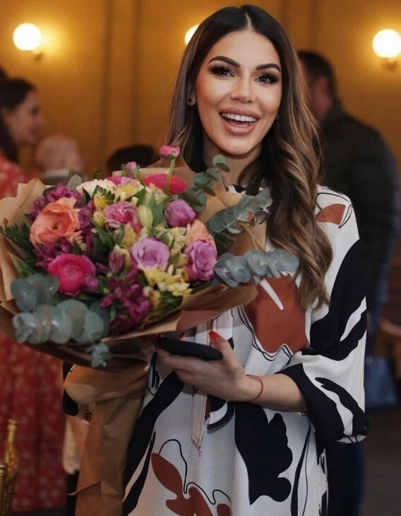 OFF WHITE Abito Zara Off bianco marrone cravatta nera collo manica lunga midi smock taglia M L 12 14