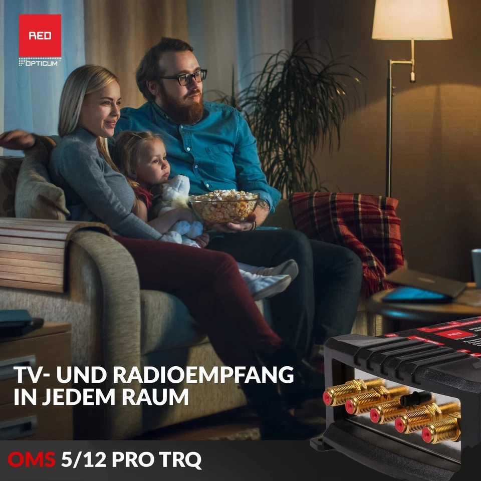 5/12 Multiswitch Multischalter SAT Verteiler Matrix für 12 Teilnehmer Opticum - Bild 4 von 4