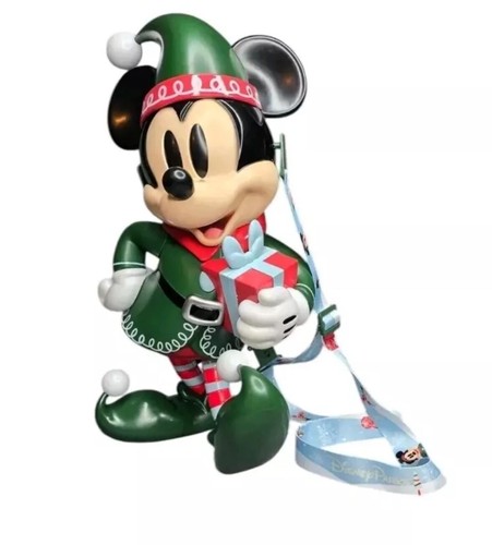 NEW 2024 Disneyland Park Mickey Elf Popcorn Bucket Very Merry Christmas Party - Afbeelding 1 van 2