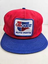Vintage K Products USA MADE Car Quest Patch Trucker Hat Snapback Cap