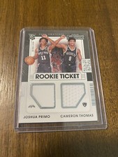 2021-22 CONTENDERS ROOKIE TICKET DUAL SWATCHES JOSHUA PRIMO / CAMERON THOMAS