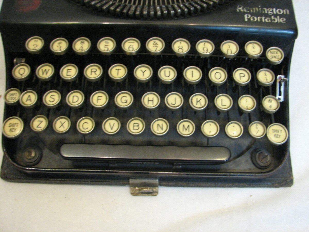 Antique 1924 Remington Portable Typewriter w/Case | eBay