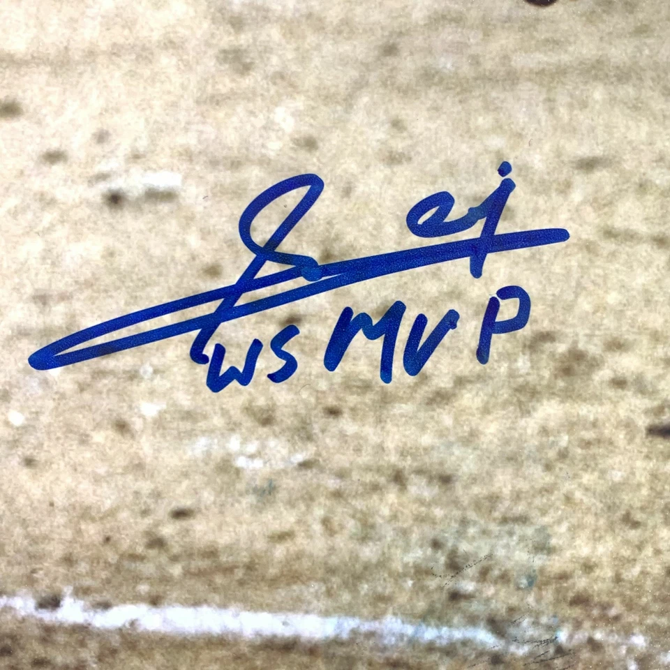 Foto firmada por Edgar Rentería 16x20 PSA/DNA Gigantes de San Francisco autografiada Foto 2 de 4