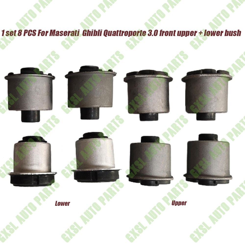 8PCS Front Control Arm Bushing Kit For Maserati Quattroporte Ghibli V6