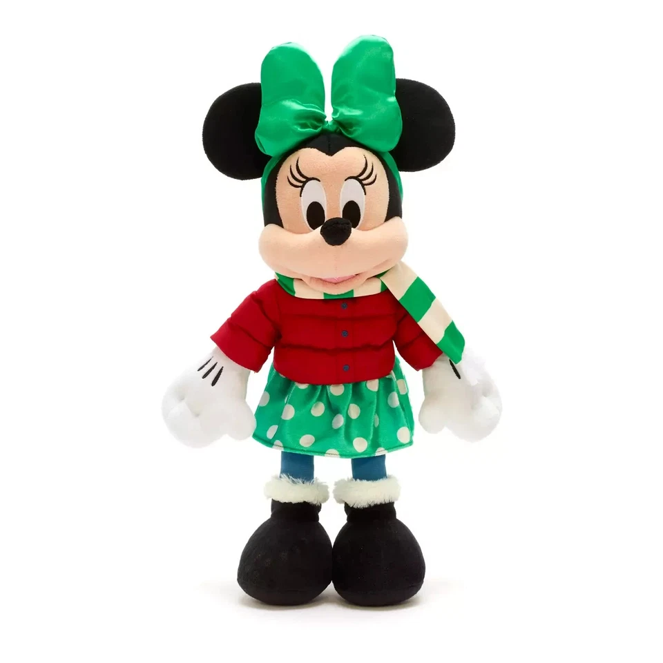 Disney Store - Holiday Cheer - Minnie Maus - Kuschelpuppe NEU mit Etikett - Bild 1 von 1