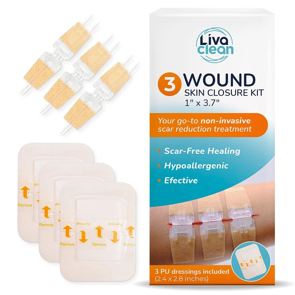 Wound Closure Strips - Zip Stitch Wound Closure Kit - Butterfly Kit (6 CT) - Image 3 of 4