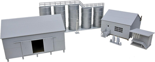Walthers, Inc. Trackside Oil Dealer with Storage Tanks Kit - Picture 2 of 5