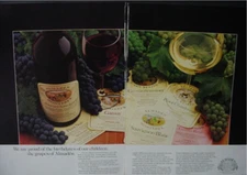 1979 Almaden Monterey CA Wine Pinot, Cabernet Double Pg Vintage Print Ad 12924