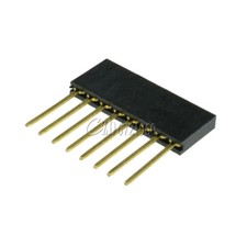 10pcs 8 Pin Single Row Stackable Shield Female Header 2.54mm Pitch for Arduino