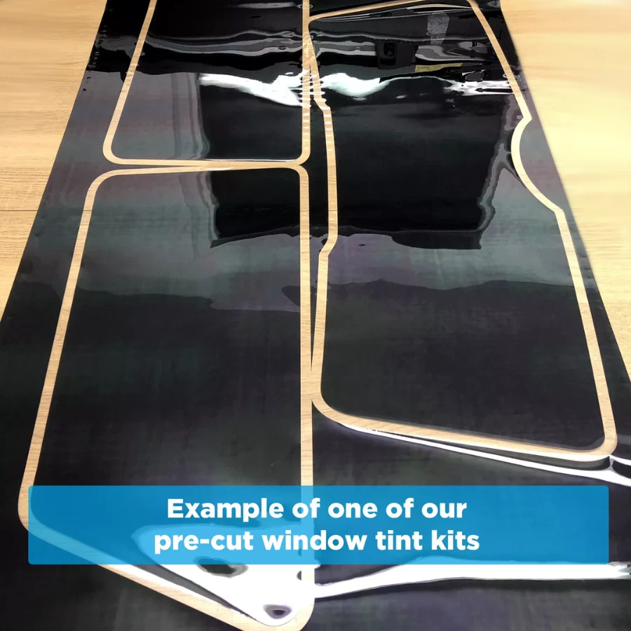 Pre Cut Window Tint for Land Rover Defender 90 2-Door 2003-14 5% Limo Black Rear - Image 4 of 4