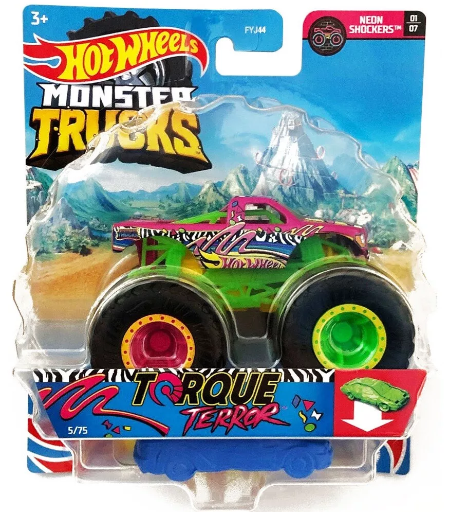 Hot Wheels Monster Trucks Tiger Shark VS Piranahhhh 1:64 Scale 2-Pack