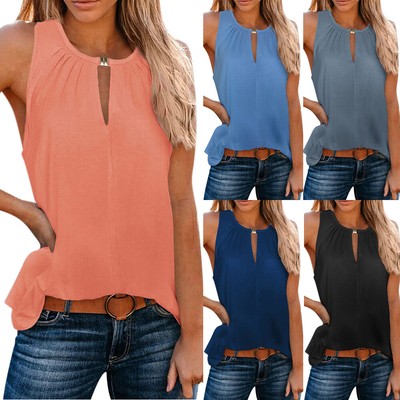 Damen Sommer Unterhemd Bluse Unterhemd T-Shirt Unterhemd... T-Shirt   