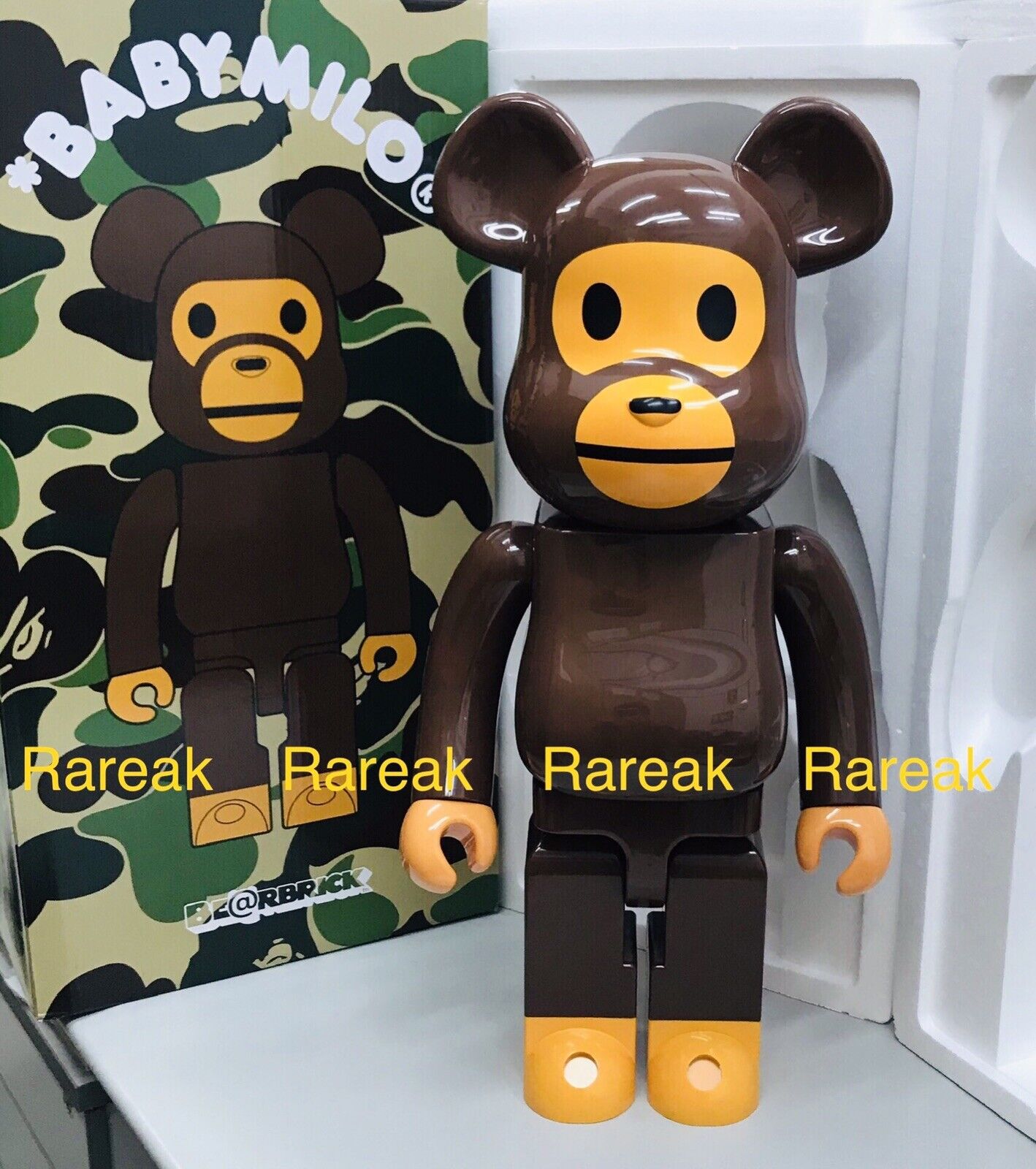 BAPE Baby Milo Bearbrick Shark Tee M (Medicom) White Men's - US