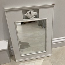 Decorative Nautical Themed  Wall Hanging Mirror Fish Design 36 X 49cm
