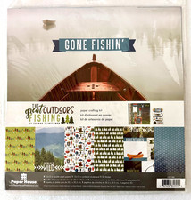 Paper House Gone Fishin' Scrapbook Kit The Great Outdoors Call of the Wild Craft