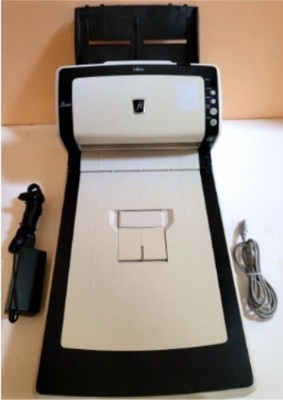 Fujitsu fi-6240 Document ADF & Flatbed Scanner w/PSU + Drivers for Windows 11 OS