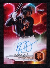 2023 Bowman's Best of Red Refractor 7/10 Rayner Arias #B23-RA Auto 0w3