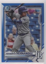 2021 Bowman Draft Chrome Blue Refractor 39/150 Heriberto Hernandez #BDC-100 0wb0