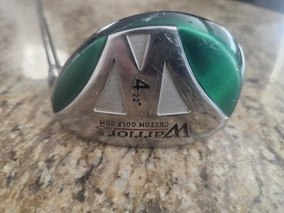 RH Warrior Custom Golf 22° 4 Hybrid with a Tour 3.1 Regular-Flex Graphite Shaft