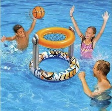 Water Sun Fun 2 in 1 Sports Challenge Basketball and Football Swimming Pool In
