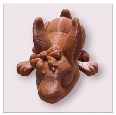 Cute 3DPrint Chocolate Bunny with Bow. Perfect for Easter