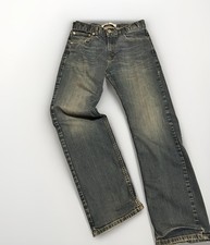 Levi's 505 Regular Fit Jeans Boys Youth Size 20 REG W30 x L30 Blue Distressed