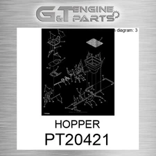 PT20421 HOPPER fits JOHN DEERE (Surplus Open Box)