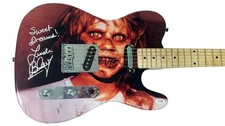 The Exorcist Linda Blair Signed Autographed Custom Photo Guitar ACOA Witness ITP