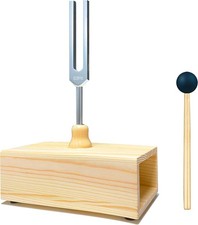 528 Hz Tuning Fork with Resonance Box, Aluminum Alloy, Wooden Speaker, Ideal ...