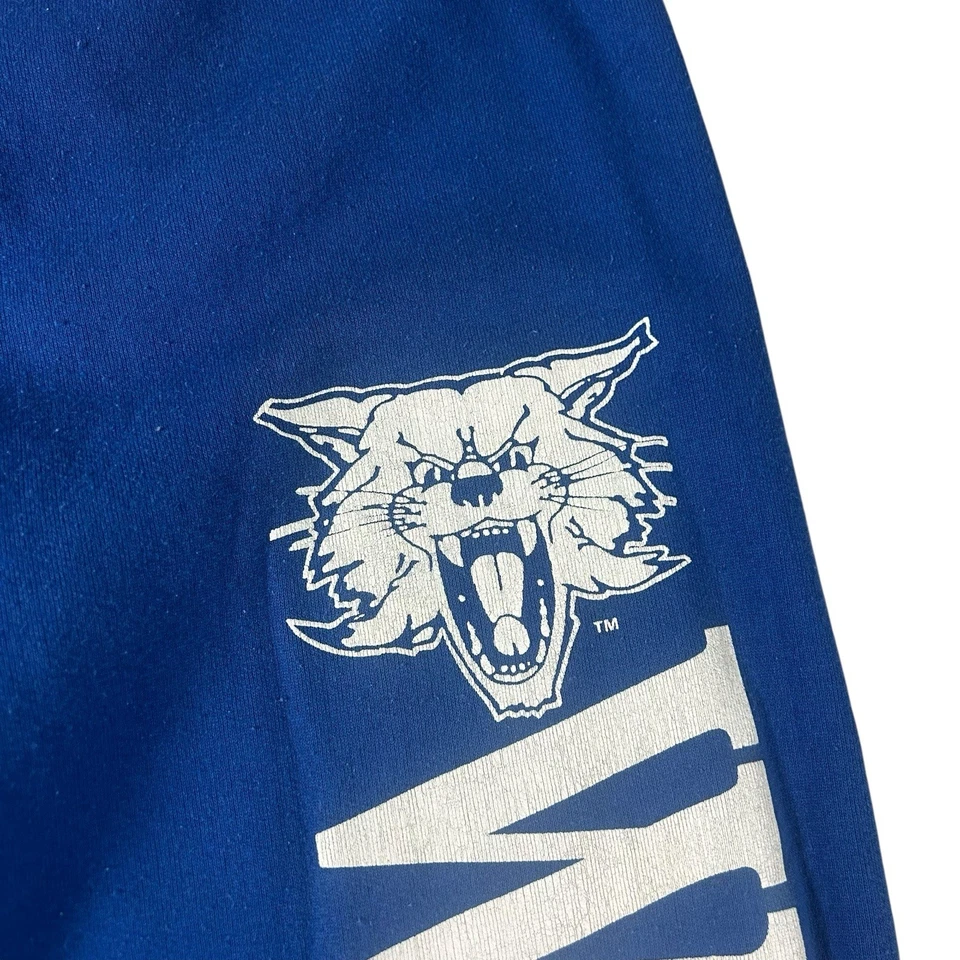 Vintage Kentucky Wildcats Spell Out Blue Sweatpants Men’s Large Banned Logo 90s - Image 3 of 4