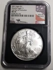 2021 Silver Eagle, NGC MS70, Last Day Production, Mercanti Hand Signed