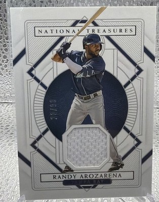 2021 NATIONAL TREASURES RANDY AROZARENA #/99 Jersey RELIC Card Game-Worn SP SEA