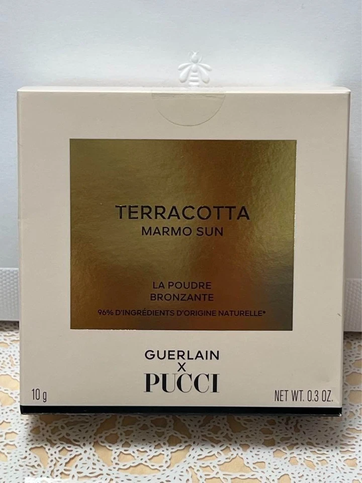 GUERLAIN × PUCCI Terracotta Bronzing Powder Marmo Sun with Pouch 22754 - Image 3 of 4