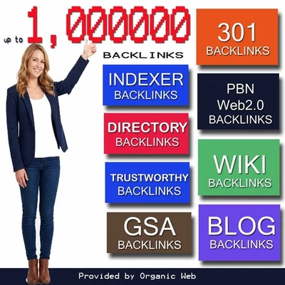Website SEO Boost SuperPack - Up to 1 Milion BACKLINKS all types - Image 1 of 2