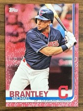2019 Topps Michael Brantley #51 Mother’s Day Pink /50