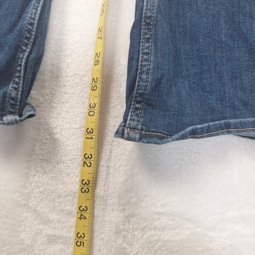 Abercrombie Girls High Rise Wide Leg Jeans Dark Wash Size 11/12 Pull On - Picture 3 of 8