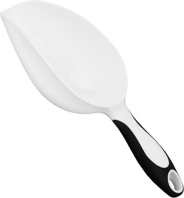 8oz PP Ice Scoop with Black Handle, Plastic Small Food Scoop, Suitable for Ice