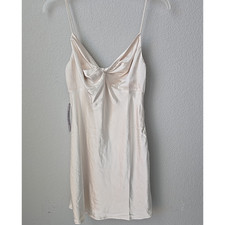 Princess Polly Marilyn Mini Dress Size 10 Champagne Satin Party Sexy NWT Special