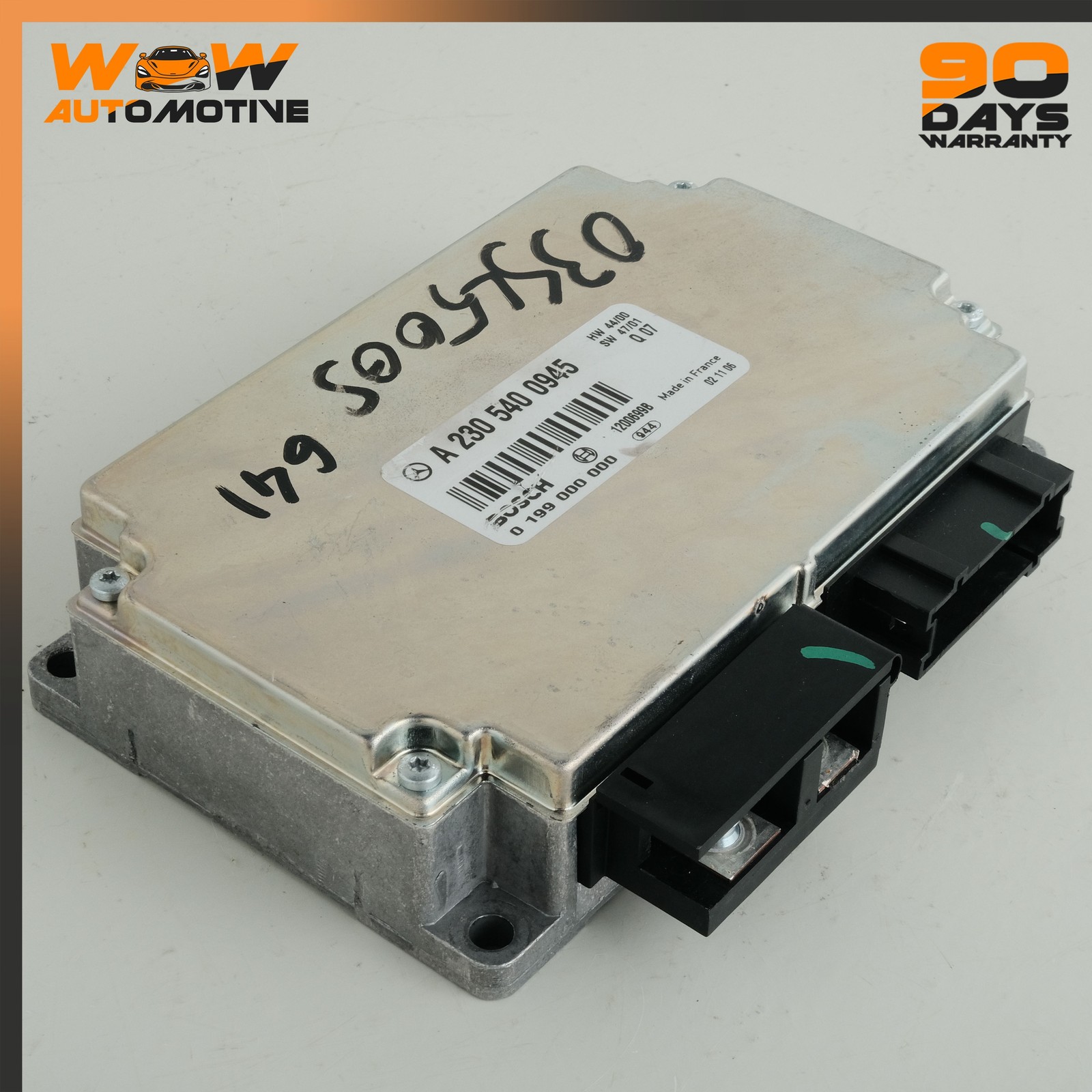 02-12 MERCEDES-BENZ SL500 ECU BATTERY STABILIZATION CONTROL MODULE 2305401045 OE