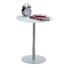 Beistelltisch glas rund Lounge Tisch Couchtisch 4 kg leicht Beistelltisch rund