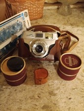 Balda 35mm Camera with Case 2 Package of Flash Bulbs and Accessories Vintage