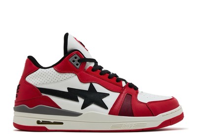 A Bathing Ape Bape Clutch Sta #1 Red 1J80-191-068 Men's Size 10 Brand New 