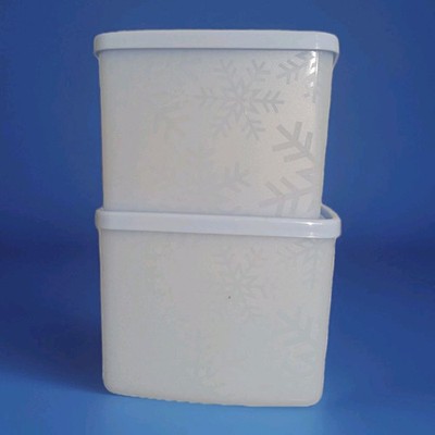 Tupperware Gefrier-Behälter 800 ml (2) Blau Polarstern FridgeMate Behälter NEU 