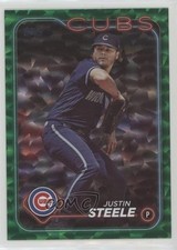 2024 Topps Series 1 Green Crackle Foil 170/499 Justin Steele #318 3q5